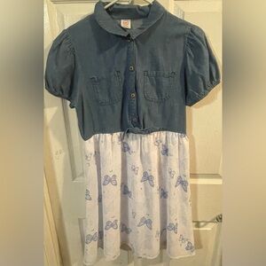 🔴‎ 3/$12 Wonder Nation Girls Tie Front Dress. NWT!